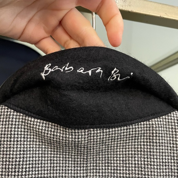 Barbara Bui Jacket Black Leather Collar Blazer - Picture 14 of 15